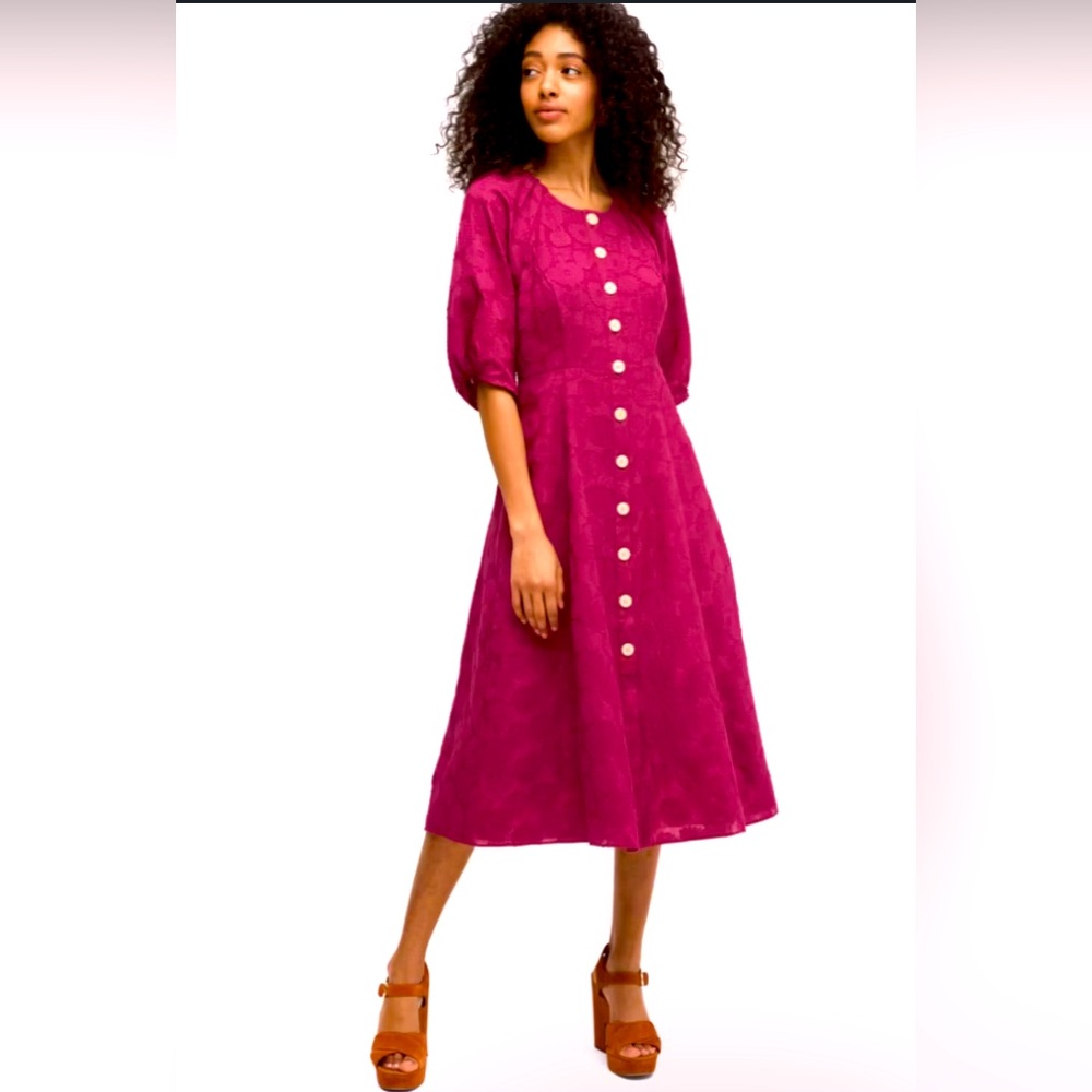 Women’s Kate Spade Floral Jacquard Midi Dress